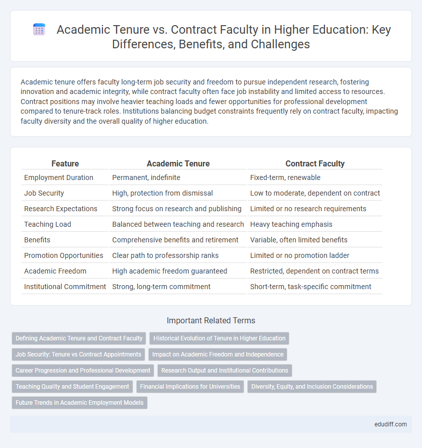 Academic Tenure vs. Contract Faculty in Higher Education: Key Differences, Benefits, and Challenges