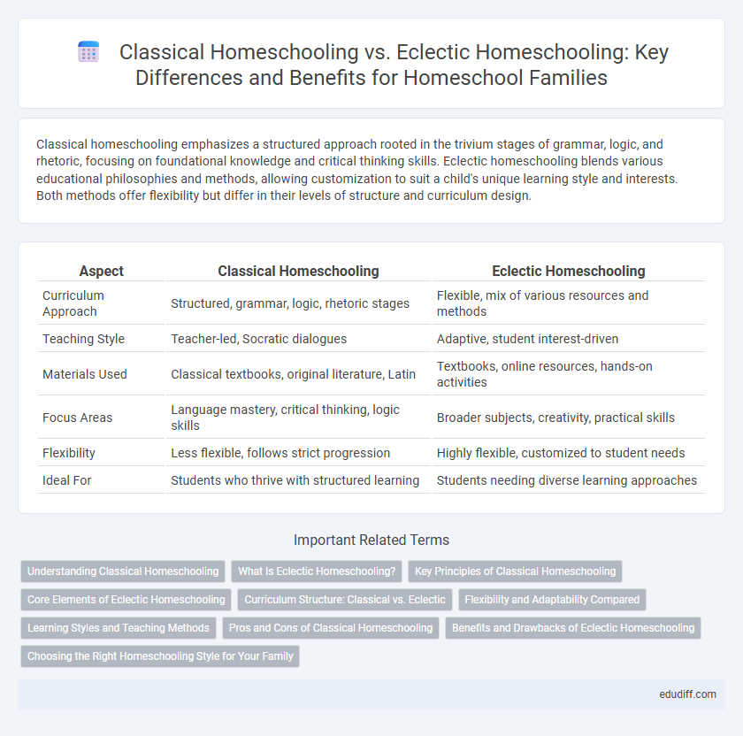 Classical Homeschooling vs. Eclectic Homeschooling: Key Differences and Benefits for Homeschool Families