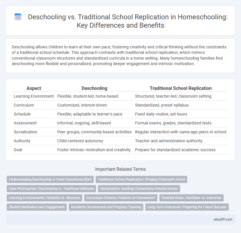 Deschooling vs. Traditional School Replication in Homeschooling: Key Differences and Benefits