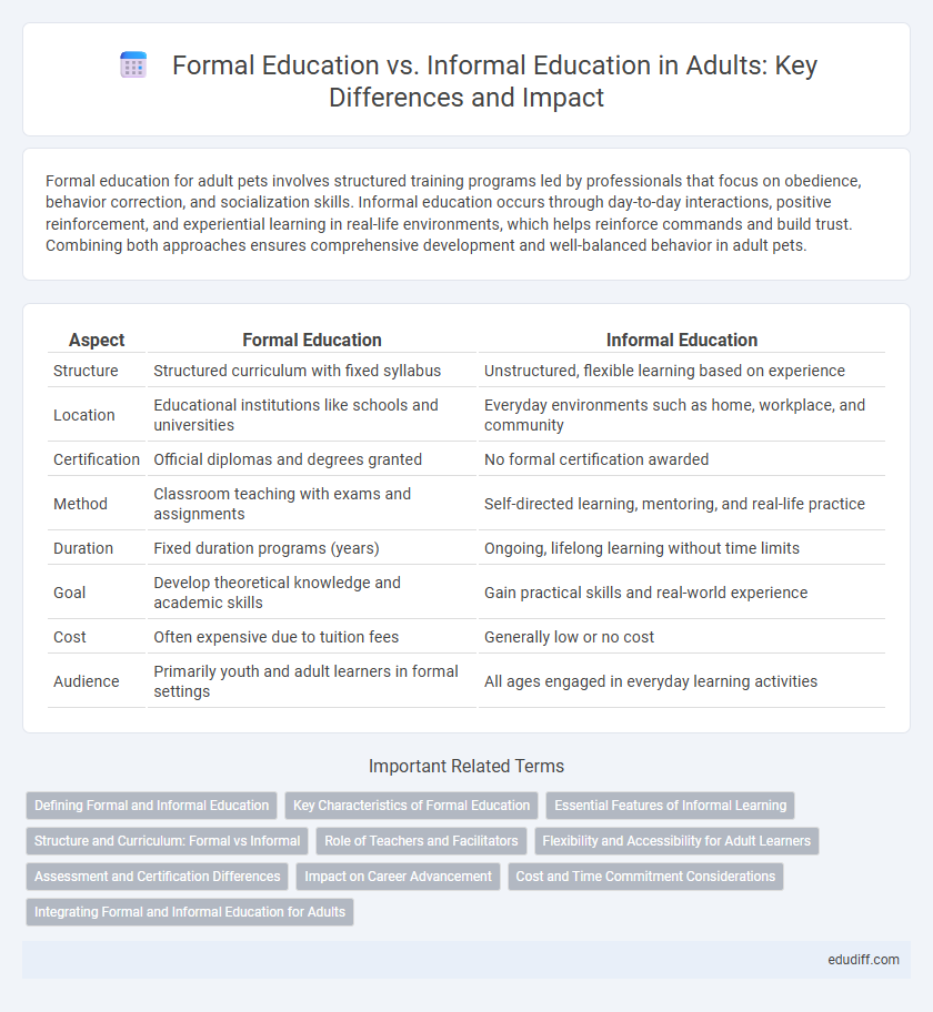 Formal Education vs. Informal Education in Adults: Key Differences and Impact
