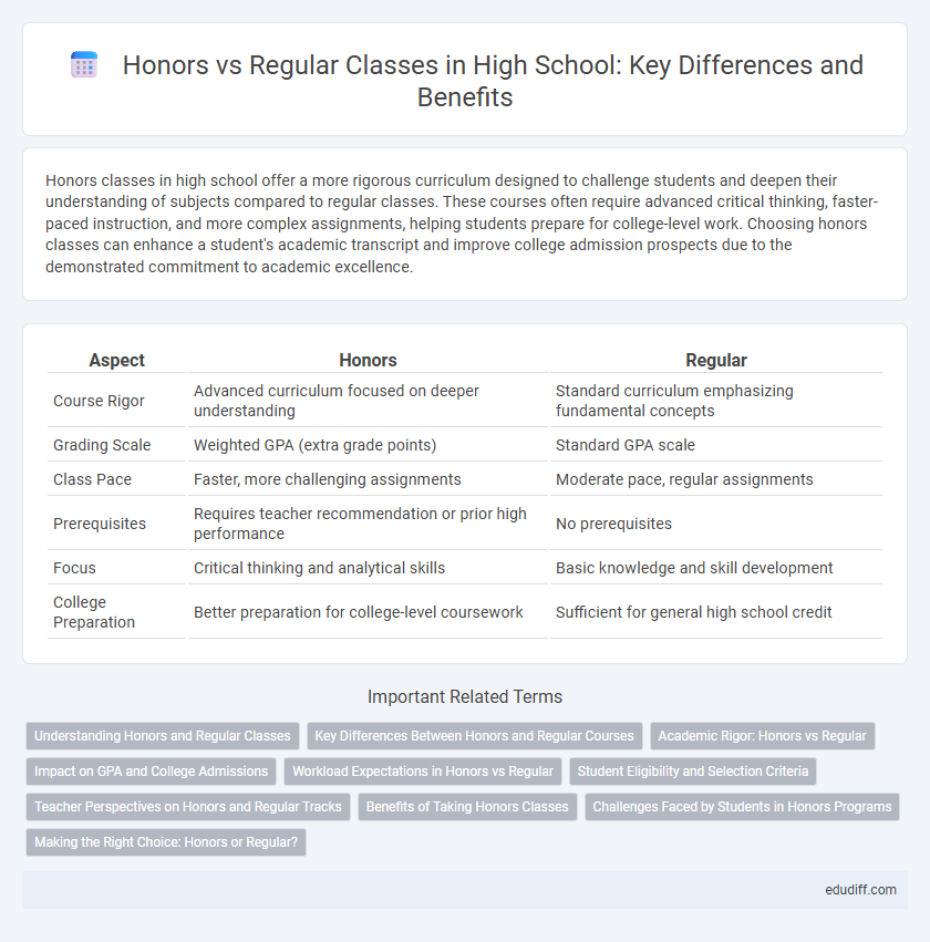 Honors vs Regular Classes in High School: Key Differences and Benefits