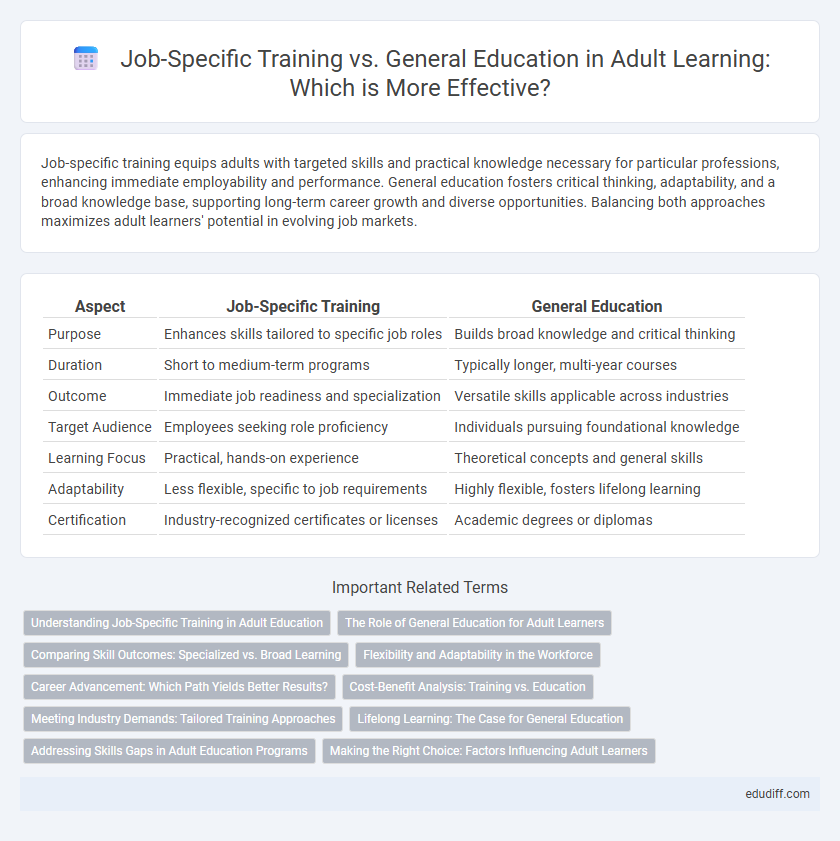 Job-Specific Training vs. General Education in Adult Learning: Which is More Effective?