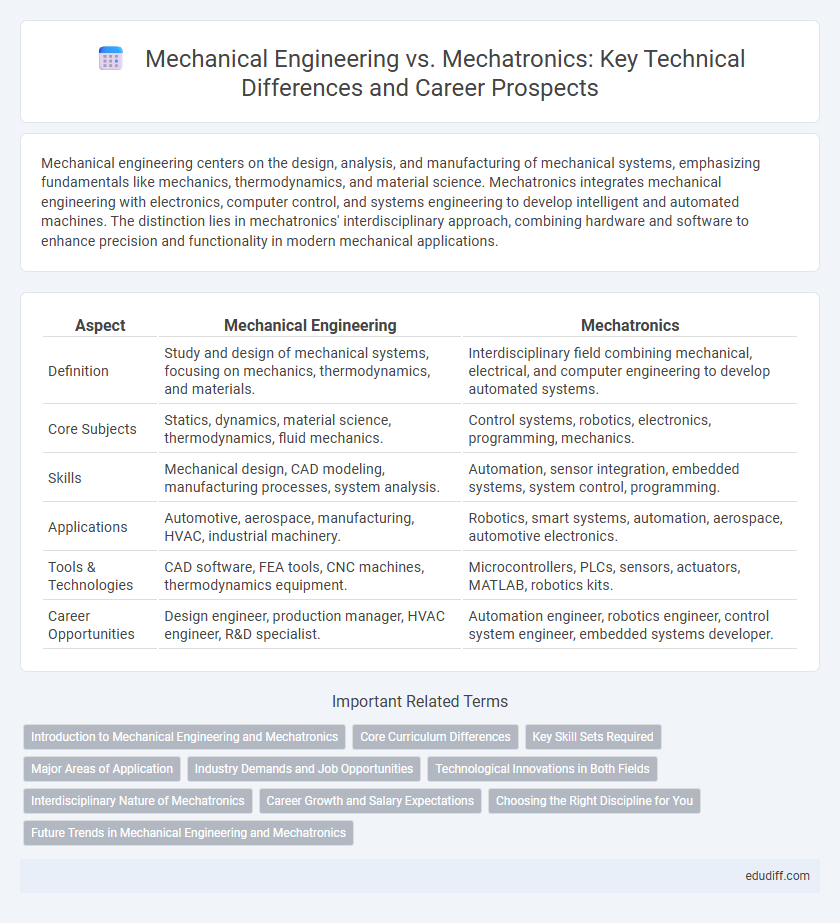 Mechanical Engineering vs. Mechatronics: Key Technical Differences and Career Prospects