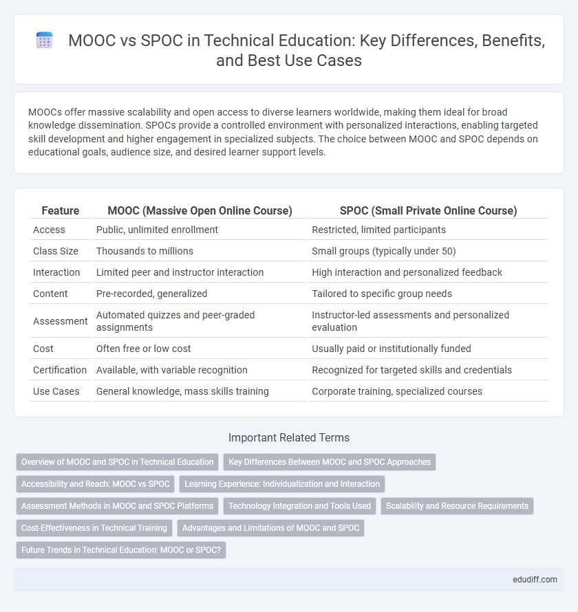 MOOC vs SPOC in Technical Education: Key Differences, Benefits, and Best Use Cases