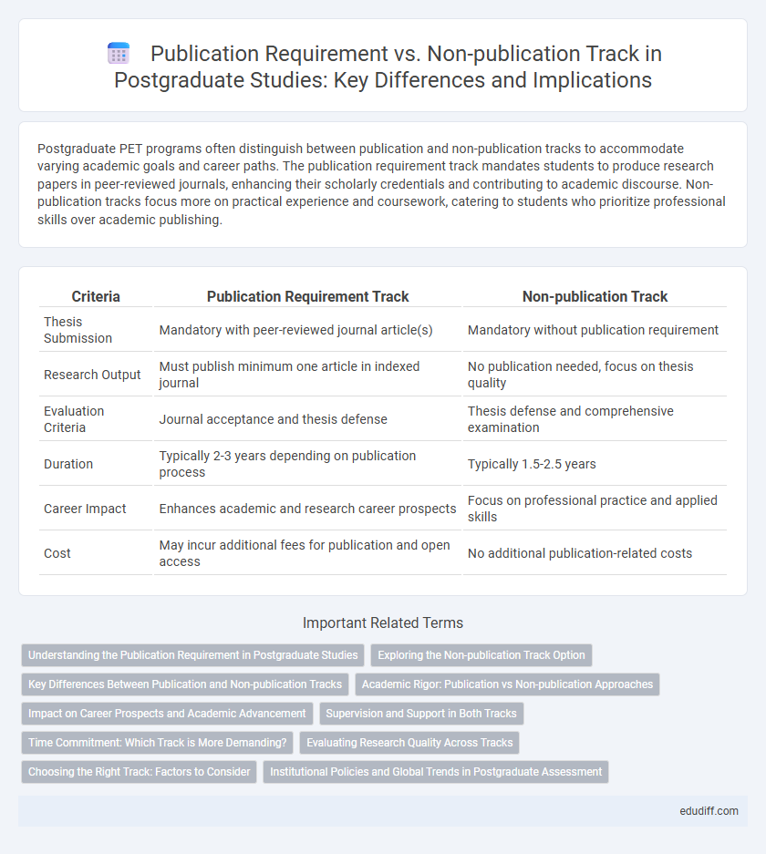 Publication Requirement vs. Non-publication Track in Postgraduate Studies: Key Differences and Implications