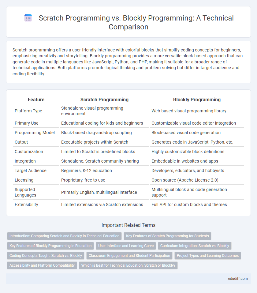 Scratch Programming vs. Blockly Programming: A Technical Comparison
