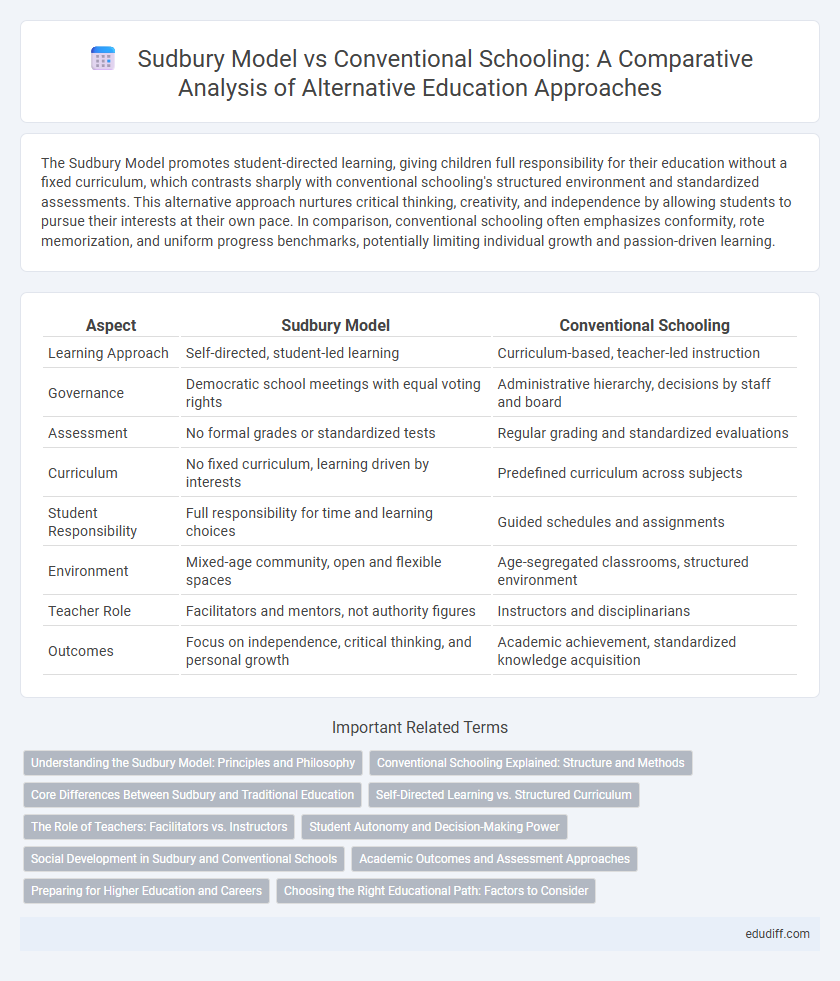Sudbury Model vs Conventional Schooling: A Comparative Analysis of Alternative Education Approaches