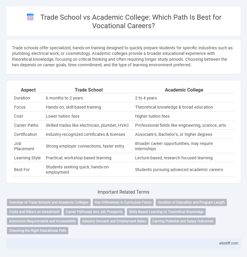 Trade School vs Academic College: Which Path Is Best for Vocational Careers?