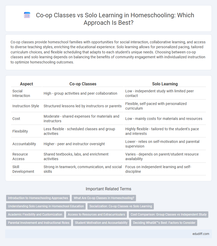 Co-op Classes vs Solo Learning in Homeschooling: Which Approach Is Best?