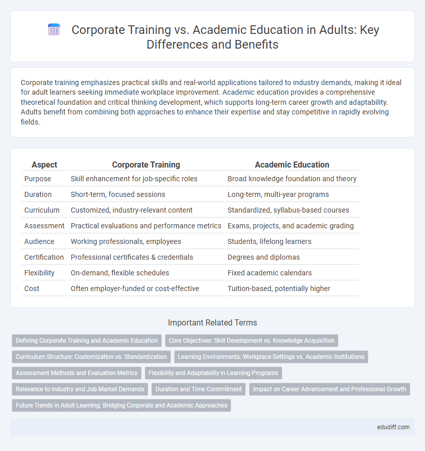 Corporate Training vs. Academic Education in Adults: Key Differences and Benefits