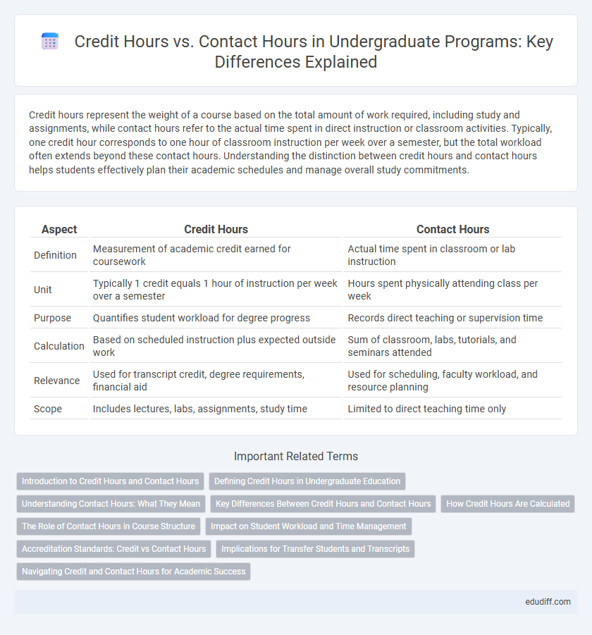 Credit Hours vs. Contact Hours in Undergraduate Programs: Key Differences Explained