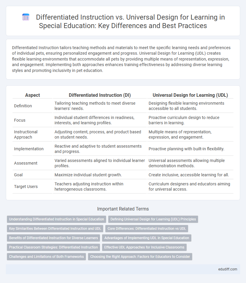 Differentiated Instruction vs. Universal Design for Learning in Special Education: Key Differences and Best Practices