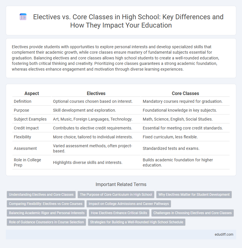 Electives vs. Core Classes in High School: Key Differences and How They Impact Your Education