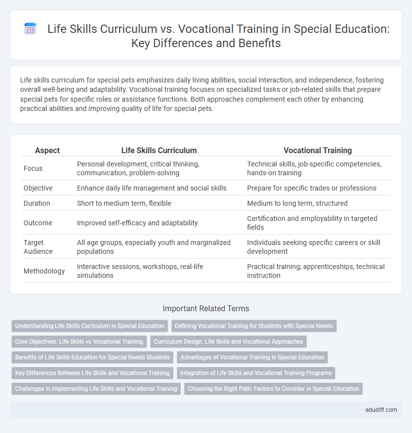 Life Skills Curriculum vs. Vocational Training in Special Education: Key Differences and Benefits