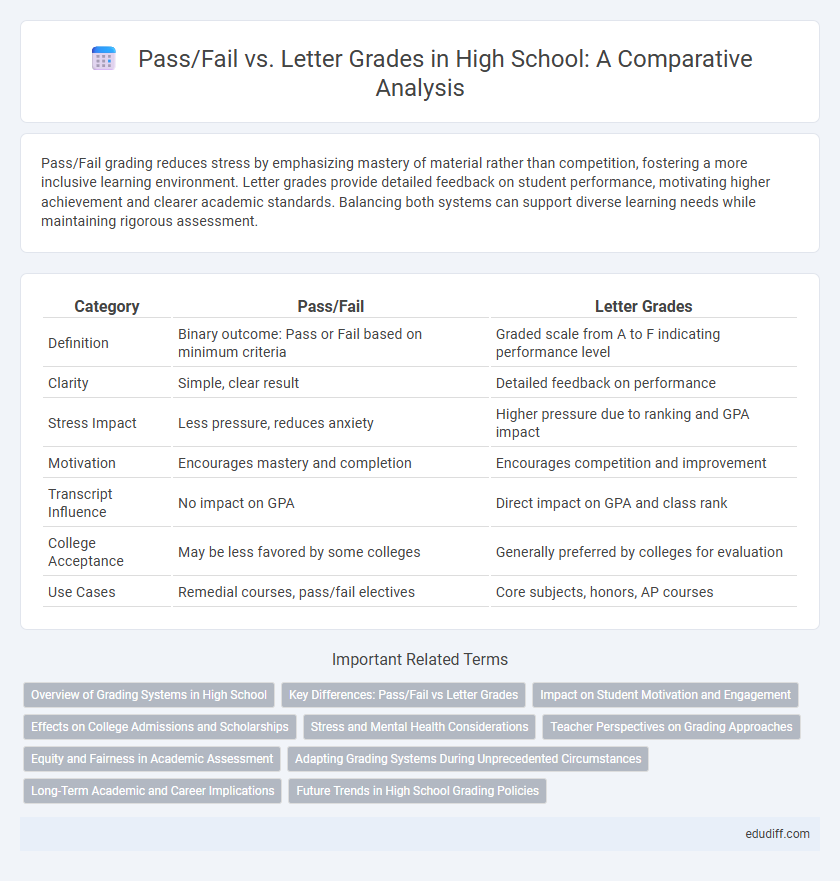 Pass/Fail vs. Letter Grades in High School: A Comparative Analysis