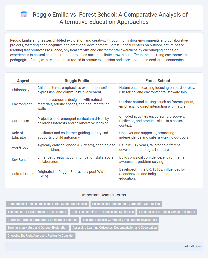 Reggio Emilia vs. Forest School: A Comparative Analysis of Alternative Education Approaches