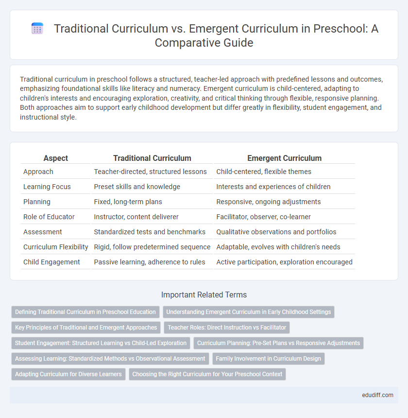 Traditional Curriculum vs. Emergent Curriculum in Preschool: A Comparative Guide