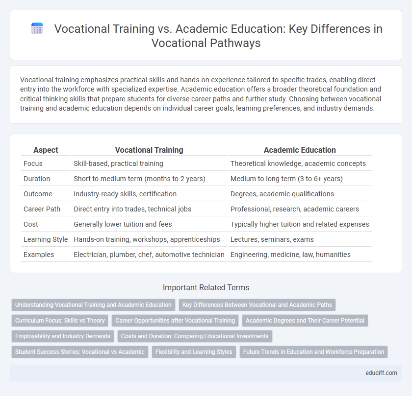 Vocational Training vs. Academic Education: Key Differences in Vocational Pathways