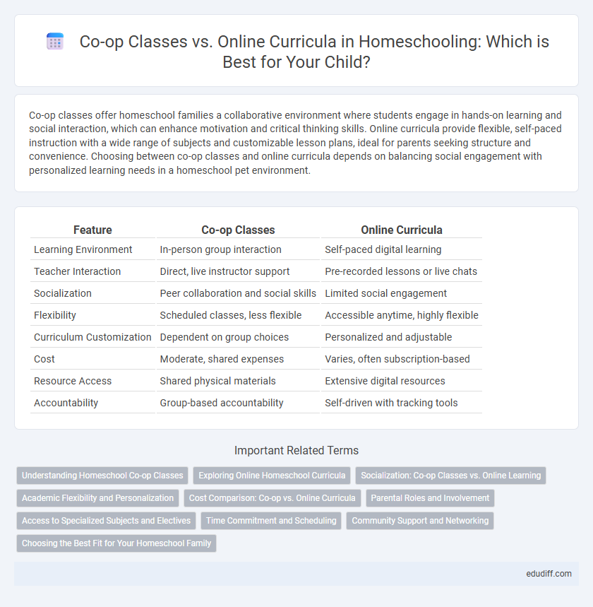 Co-op Classes vs. Online Curricula in Homeschooling: Which is Best for Your Child?