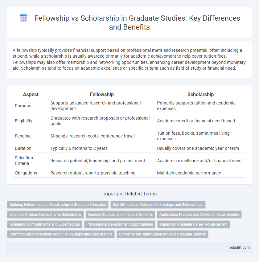 Fellowship vs Scholarship in Graduate Studies: Key Differences and Benefits