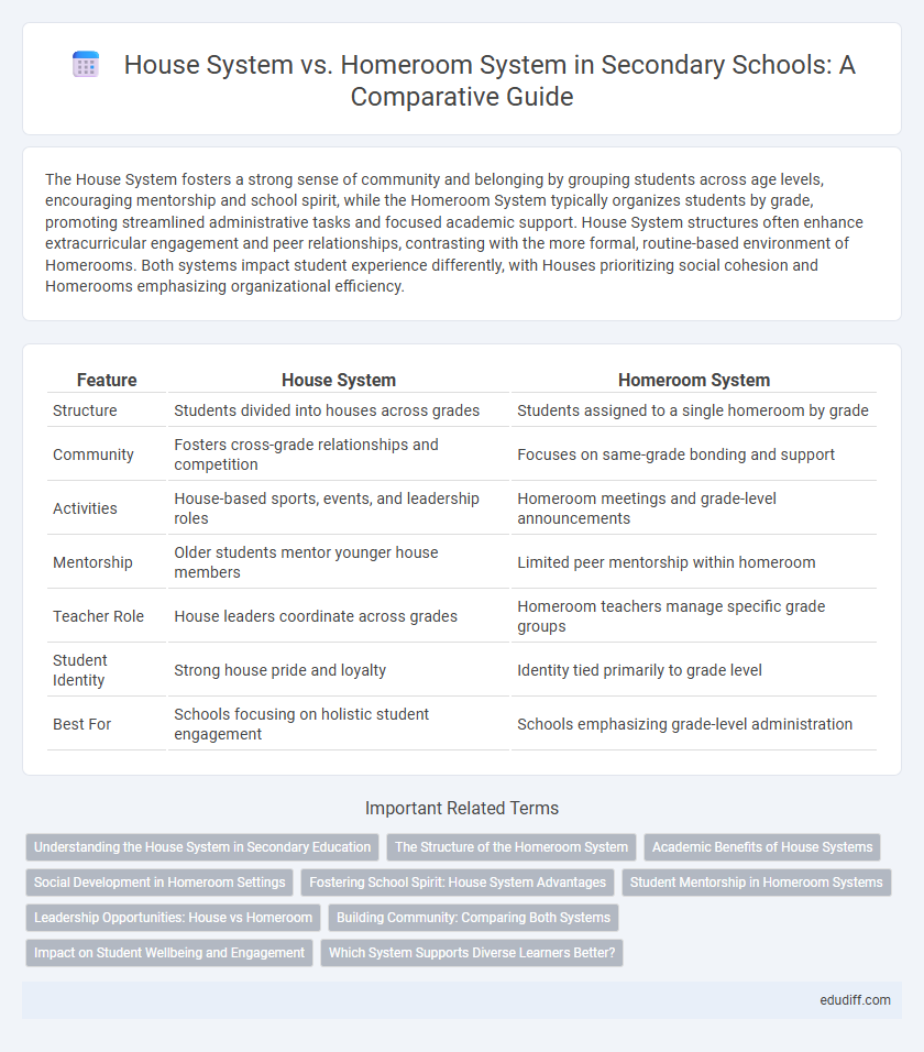 House System vs. Homeroom System in Secondary Schools: A Comparative Guide