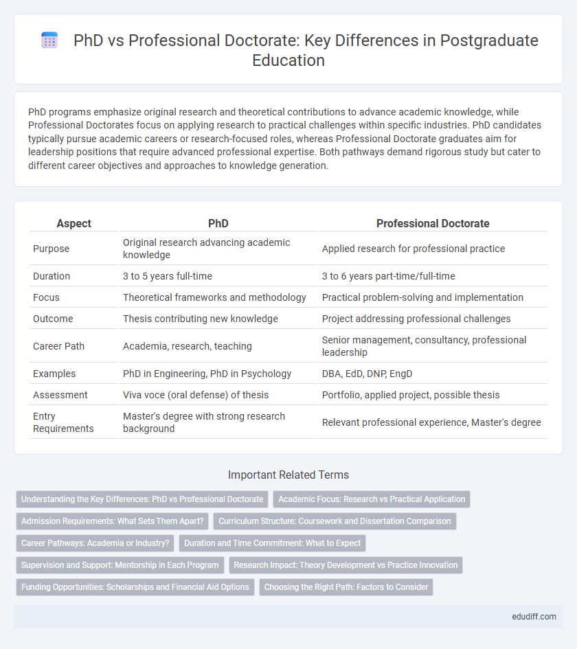 PhD vs Professional Doctorate: Key Differences in Postgraduate Education