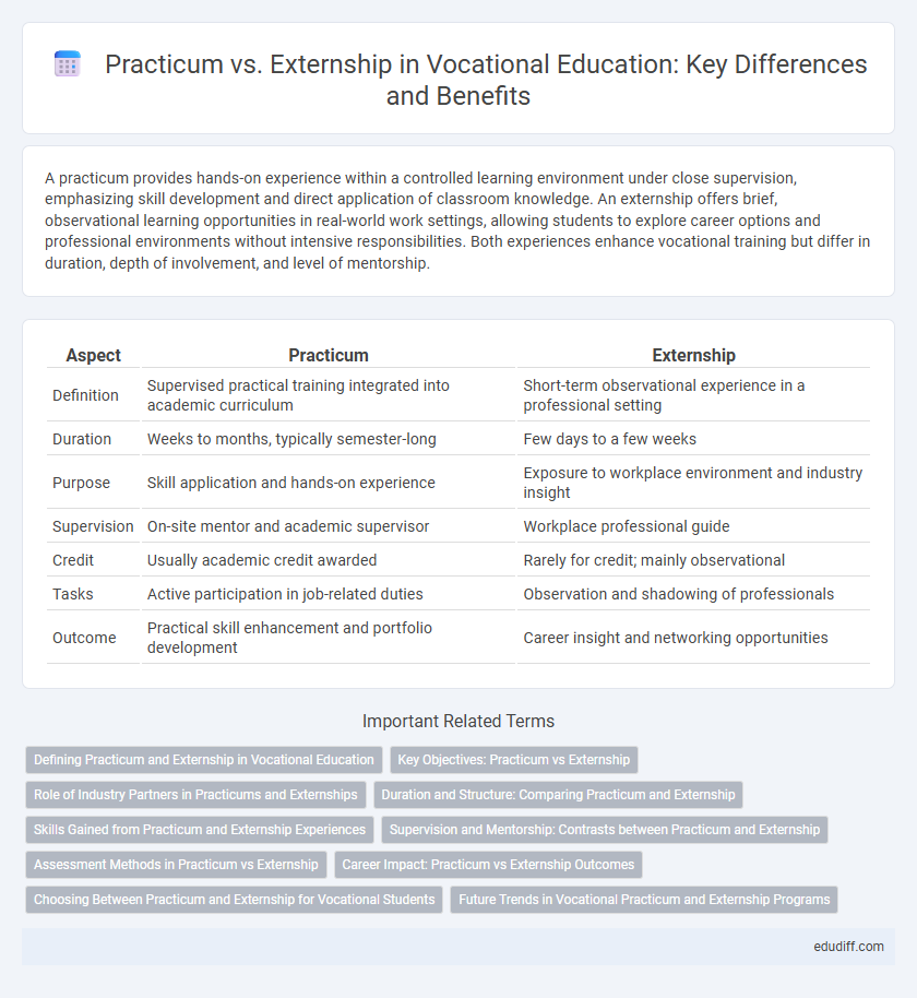 Practicum vs. Externship in Vocational Education: Key Differences and Benefits