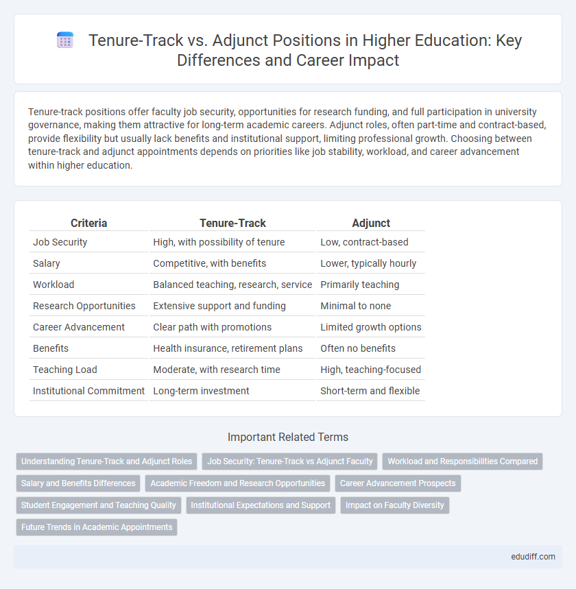Tenure-Track vs. Adjunct Positions in Higher Education: Key Differences and Career Impact