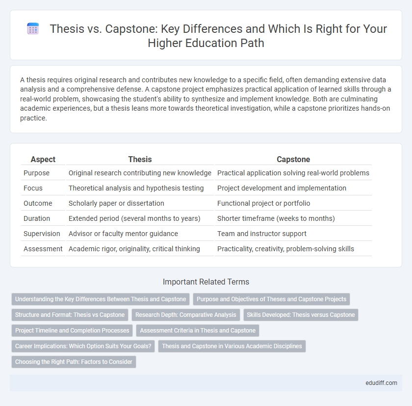 Thesis vs. Capstone: Key Differences and Which Is Right for Your Higher Education Path