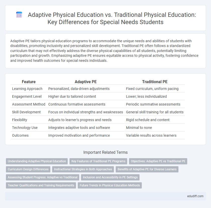 Adaptive Physical Education vs. Traditional Physical Education: Key Differences for Special Needs Students