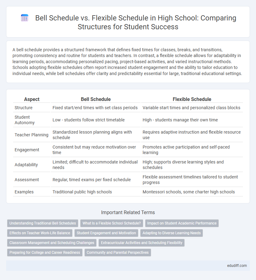 Bell Schedule vs. Flexible Schedule in High School: Comparing Structures for Student Success