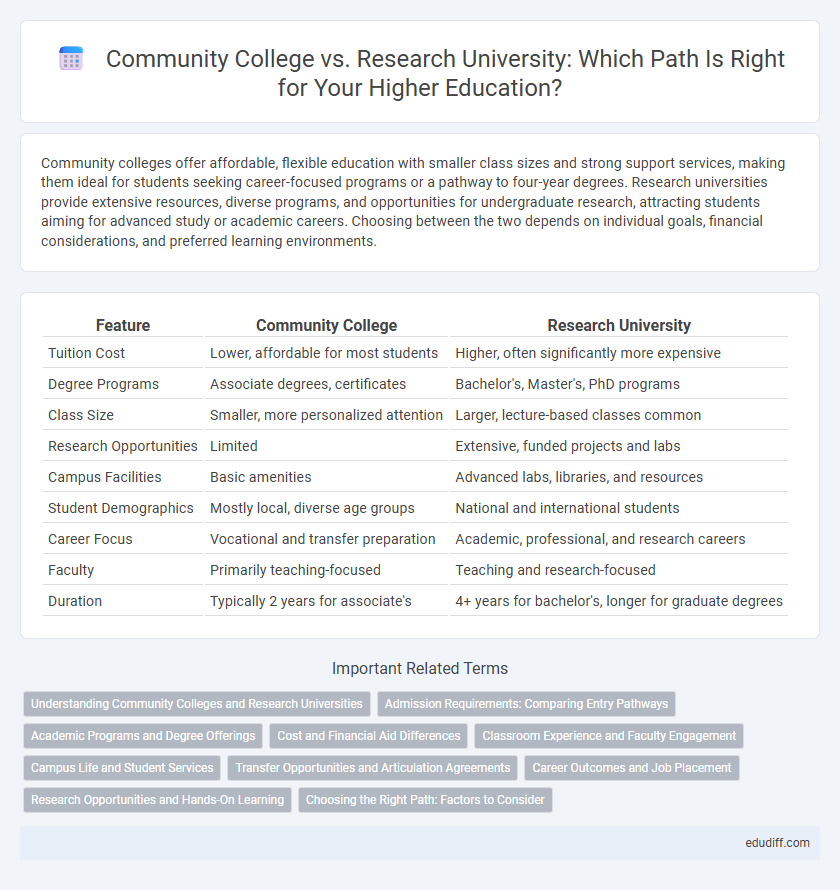 Community College vs. Research University: Which Path Is Right for Your Higher Education?