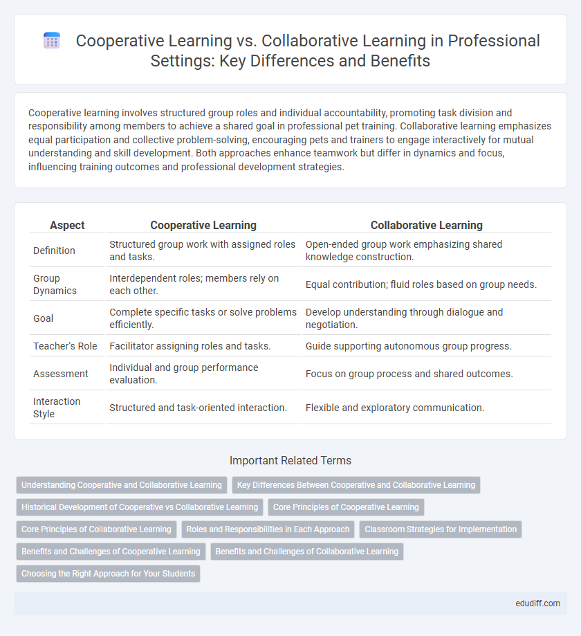 Cooperative Learning vs. Collaborative Learning in Professional Settings: Key Differences and Benefits