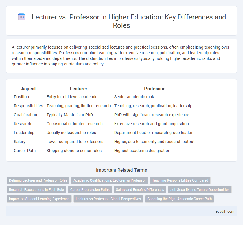 Lecturer vs. Professor in Higher Education: Key Differences and Roles