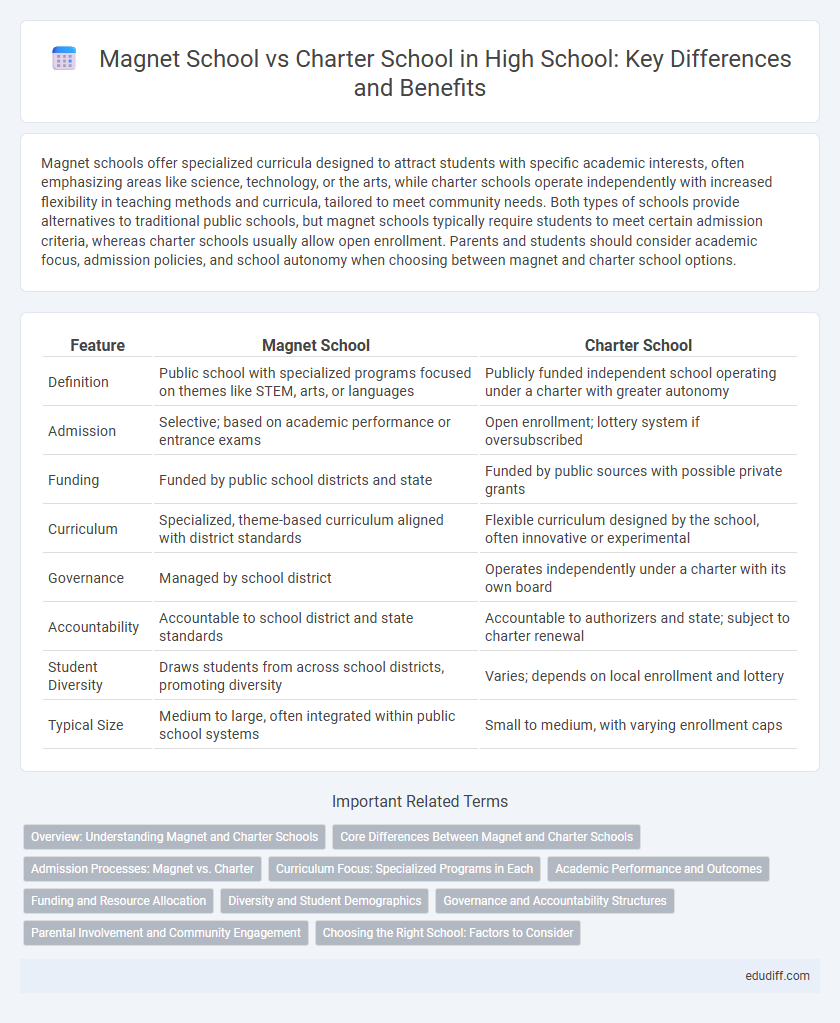 Magnet School vs Charter School in High School: Key Differences and Benefits