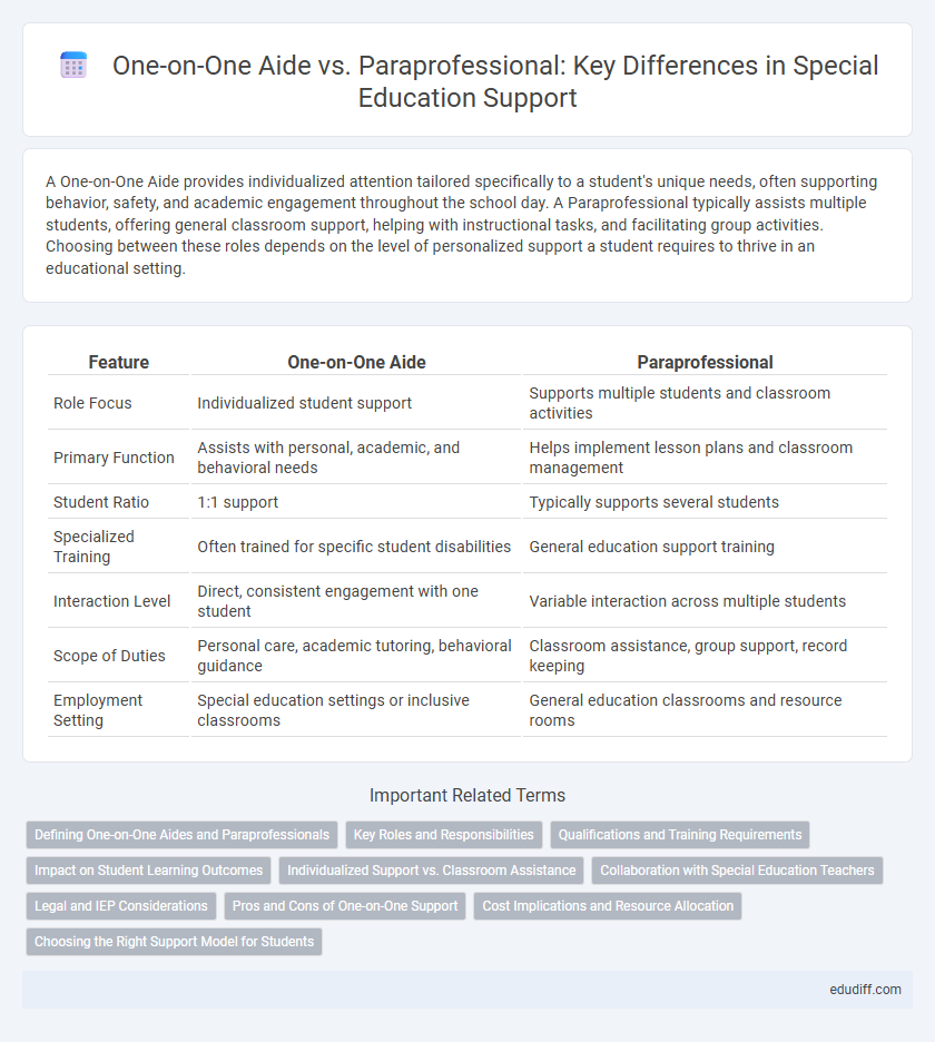 One-on-One Aide vs. Paraprofessional: Key Differences in Special Education Support