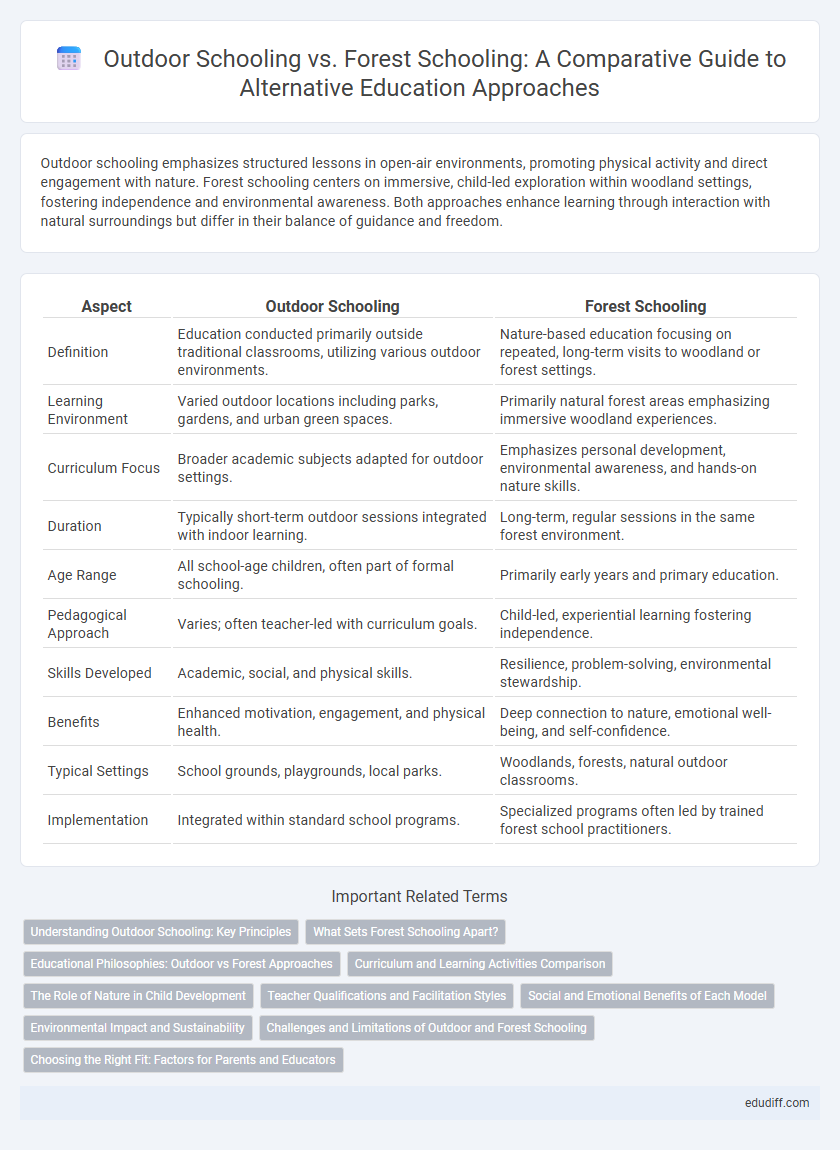 Outdoor Schooling vs. Forest Schooling: A Comparative Guide to Alternative Education Approaches