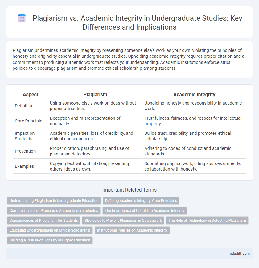 Plagiarism vs. Academic Integrity in Undergraduate Studies: Key Differences and Implications