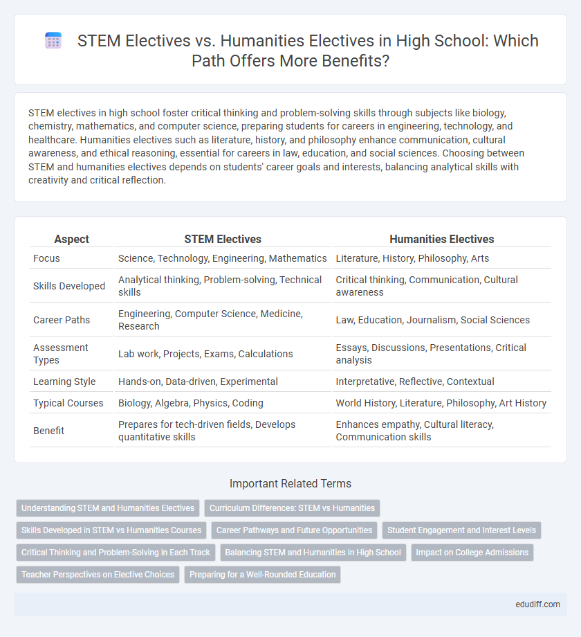 STEM Electives vs. Humanities Electives in High School: Which Path Offers More Benefits?