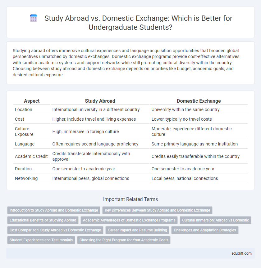Study Abroad vs. Domestic Exchange: Which is Better for Undergraduate Students?