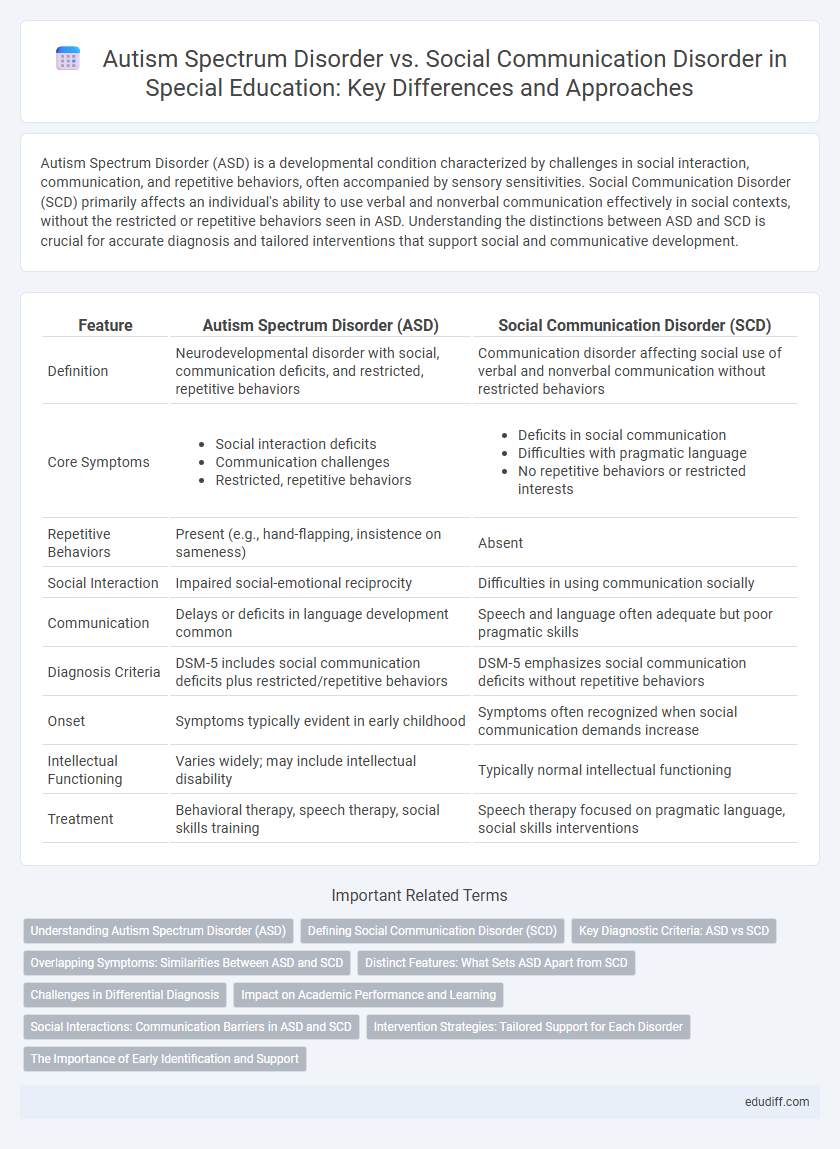 Autism Spectrum Disorder vs. Social Communication Disorder in Special Education: Key Differences and Approaches