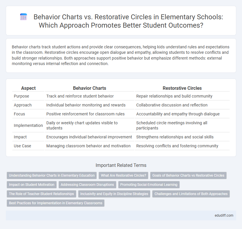 Behavior Charts vs. Restorative Circles in Elementary Schools: Which Approach Promotes Better Student Outcomes?