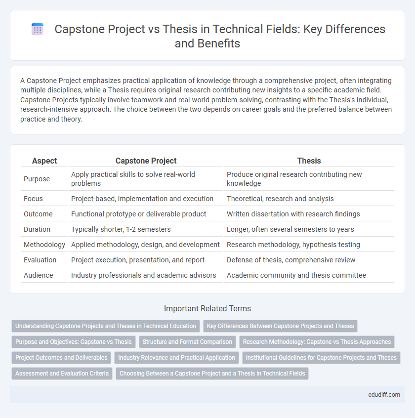 Capstone Project vs Thesis in Technical Fields: Key Differences and Benefits