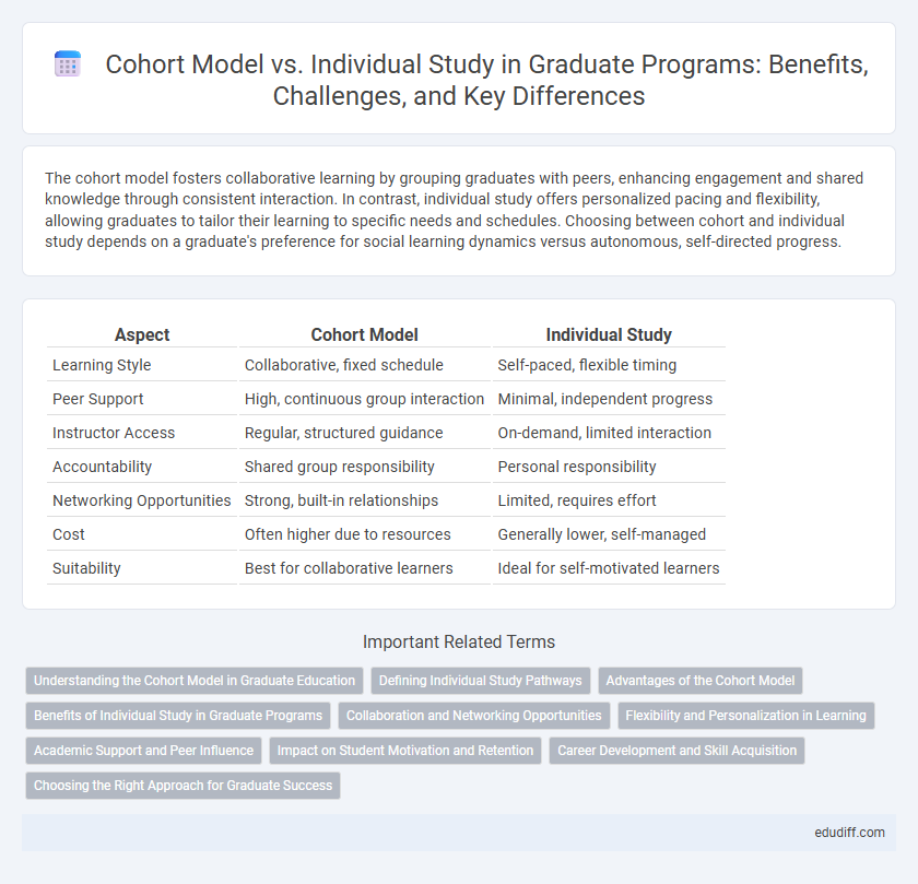 Cohort Model vs. Individual Study in Graduate Programs: Benefits, Challenges, and Key Differences
