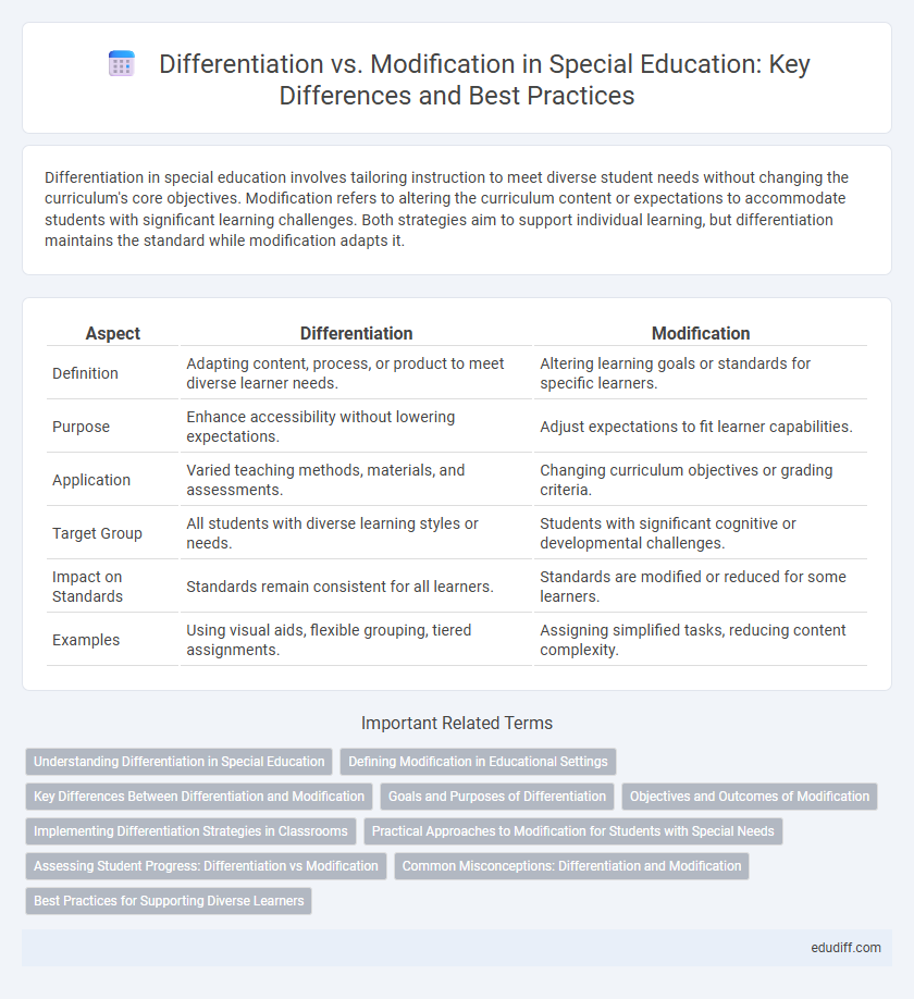 Differentiation vs. Modification in Special Education: Key Differences and Best Practices