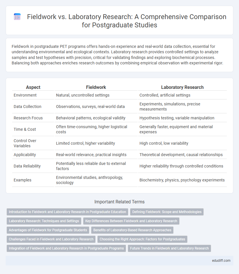 Fieldwork vs. Laboratory Research: A Comprehensive Comparison for Postgraduate Studies