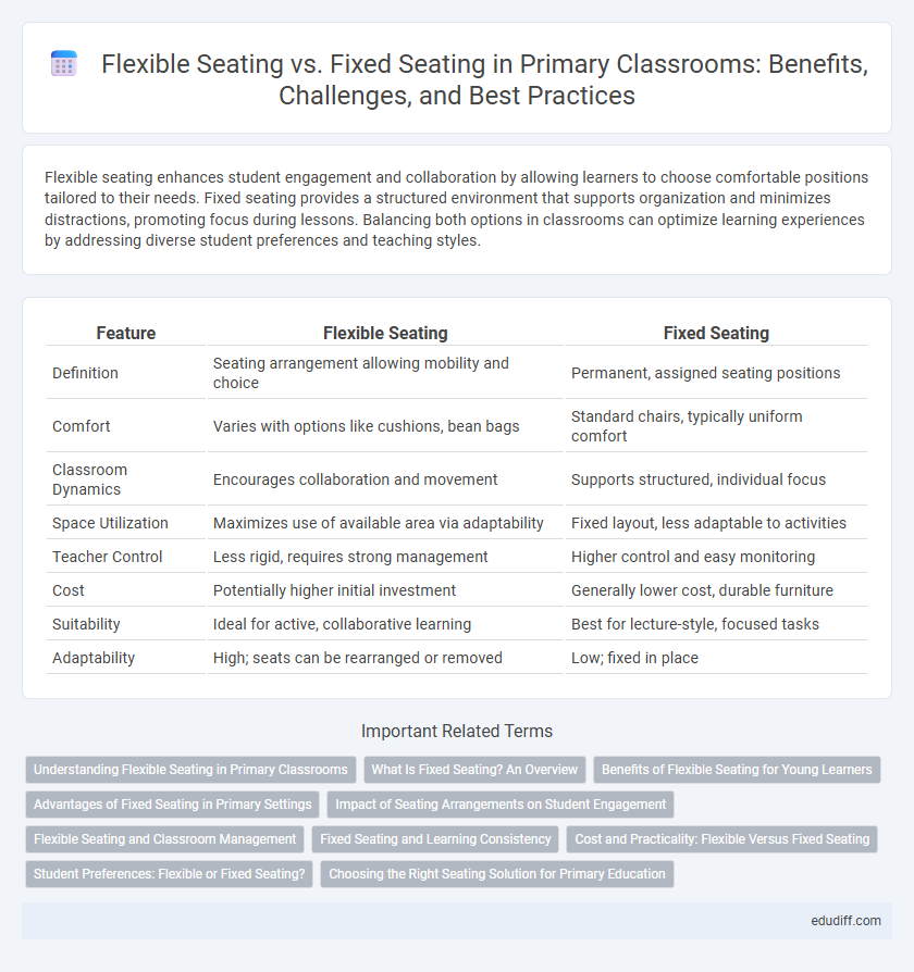 Flexible Seating vs. Fixed Seating in Primary Classrooms: Benefits, Challenges, and Best Practices