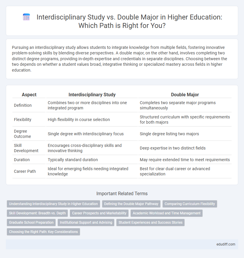 Interdisciplinary Study vs. Double Major in Higher Education: Which Path is Right for You?