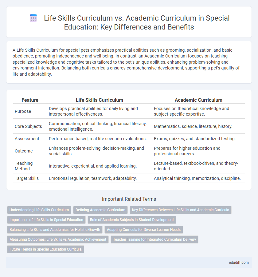 Life Skills Curriculum vs. Academic Curriculum in Special Education: Key Differences and Benefits