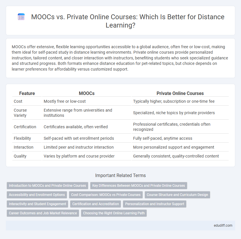MOOCs vs. Private Online Courses: Which Is Better for Distance Learning?
